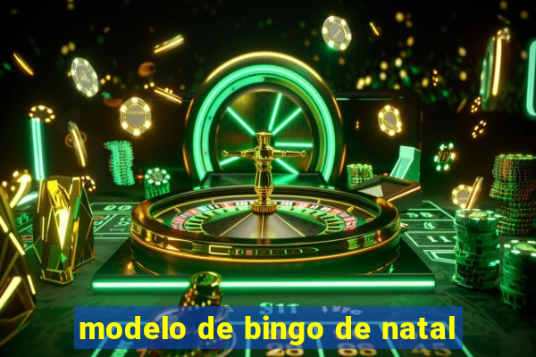 modelo de bingo de natal